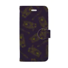 POTSURIのハイエナくん 総柄 Book-Style Smartphone Case