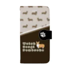  コーギー　REO.REO★のシルエット2 Book-Style Smartphone Case
