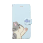 かわいいもののおみせ　いそぎんちゃくのお魚にゃー　サバ白 Book-Style Smartphone Case
