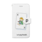 二世@m_2seiのQとK（青・緑-素数なしver） Book-Style Smartphone Case