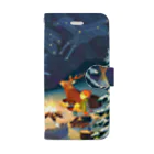 Makiko Goto goods storeの星空キャンプ Book-Style Smartphone Case