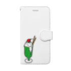 西口やきとんのメロンクリームソーダ Book-Style Smartphone Case