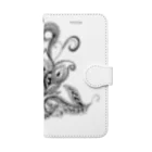 Kochou Design Studioの【ゼンタングルシリーズ・花】 Book-Style Smartphone Case