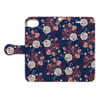 IZANAMI by Akane Yabushitaの【日本レトロ#17】あじさい（パターン） Book-Style Smartphone Case:Opened (outside)