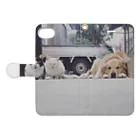 癒し庵のおかえり Book-Style Smartphone Case:Opened (outside)