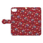 IZANAMI by Akane Yabushitaの【日本レトロ#25】ラーメン（パターン） Book-Style Smartphone Case:Opened (outside)