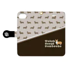 コーギー　REO.REO★のシルエット2 Book-Style Smartphone Case:Opened (outside)