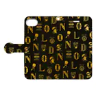 IZANAMI by Akane Yabushitaの🌍 世界のまち 🇬🇧 イギリス・ロンドン (ゴールド) Book-Style Smartphone Case:Opened (outside)