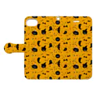 Je te veuxのおばけパレード オレンジ Book-Style Smartphone Case:Opened (outside)