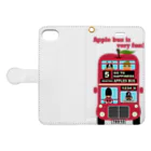 キッズモード某のアップルバス Book-Style Smartphone Case:Opened (outside)