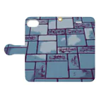 わらしゃんどの舗道 Book-Style Smartphone Case:Opened (outside)