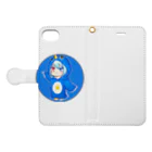 【KWZ】キング★ペンギン🐧🌛毎日YT&TTY(JP＆EN: OK)のキングスターペンギンを推せるアイテム Book-Style Smartphone Case:Opened (outside)