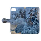 サイコパス☆ズヤカ杉山の雪林 Book-Style Smartphone Case:Opened (outside)