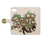 さかなのみんないっしょスマホケース Book-Style Smartphone Case:Opened (outside)