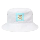 日常のふてくされたネコくん(水色) Bucket Hat