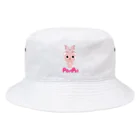 PostPet Official Shopのコモモと蝶 Bucket Hat