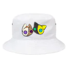 かがり思考作成場の【つむぎはぎシリーズ】トラとウマ Bucket Hat