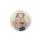 あとりえ・せとの秋・女の子 Tin Badge