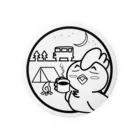 大道芸人 ぼびー(にわぼび と ぼびだるま)のちるきゃんぷ Tin Badge