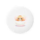 MIJA_AI.art のAIちびキャラ　天使ちゃん Tin Badge