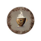 leisurely_lifeのA richly decorated coffee-inspired T-shirt design Tin Badge