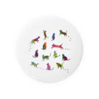 なおこストアの虹色ねこ＊リリー Tin Badge
