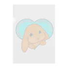 LalaHangeulのLop eared rabbit(ロップイヤーラビット) 英語バージョン Clear File Folder