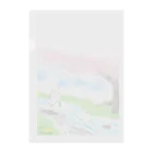 似顔絵師のくまさんのちいたん春ほのぼのイラストクリアファイル Clear File Folder