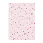しらたまちゃんSHOPu〜🐽のイチゴとしらたまちゃん（ピンク） Clear File Folder