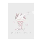 みるらのうさぎパフェ Clear File Folder
