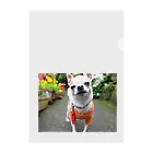 akane_art（茜音工房）のカラフルチワワ（フラワー） Clear File Folder