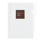 COLOUR_your_STYLEのCOLOUR your STYLE２ Clear File Folder