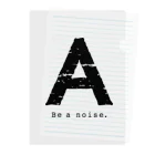 noisie_jpの【A】イニシャル × Be a noise. Clear File Folder