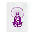 『Nothing Is Real』-- IN SUZURIの只管打坐h.t.　紫 Clear File Folder