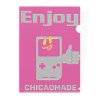 chicao madeのENJOY Clear File Folder