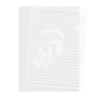 Sweet Tooth Chimeraのドット白ネコシリーズ Clear File Folder