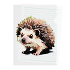 AQUAの可愛らしいハリネズミ🦔 Clear File Folder