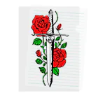 micyorina shopのmicyorina 「logo」RED 一部しんのすけ Clear File Folder