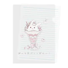 みるらのうさぎパフェ Clear File Folder