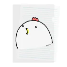 Cɐkeccooのよいものです-ぺこぺことり Clear File Folder