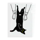 小鳥と映画館のキャット トラップ 靴下に猫柄入りバージョン Clear File Folder