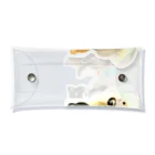ちまちま羊毛フェルト（グッズ）のまめしば釣り Clear Multipurpose Case