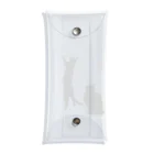 小鳥と映画館の何かを見つめる黒猫たち Clear Multipurpose Case