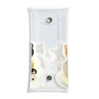 ちまちま羊毛フェルト（グッズ）のまめしば釣り Clear Multipurpose Case