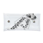 『Nothing Is Real』-- IN SUZURIのHappiness Is The Truth!（黒） Clear Multipurpose Case