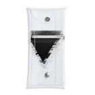 #FFFFFFの逆三角形ロゴマーク Clear Multipurpose Case