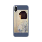 SONOTENI-ARTの001-004　グスタフ・クリムト　『ヘレーネ・クリムトの肖像』　クリア　スマホケース　iPhone XS/X専用デザイン　CC2 Clear Smartphone Case