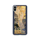 SONOTENI-ARTの001-006　グスタフ・クリムト　『水蛇Ⅰ』　クリア　スマホケース　iPhone XS/X専用デザイン　CC2 Clear Smartphone Case