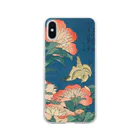 SONOTENI-ARTの003-003　葛飾北斎　『芍薬　カナアリ』　クリア　スマホケース　iPhone XS/X専用デザイン　CC2 Clear Smartphone Case