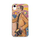 SONOTENI-ARTの025-001　ポール・シニャック　『フェリックス・フェネオンの肖像』　クリア　スマホケース　iPhone XR専用デザイン　CC3 Clear Smartphone Case